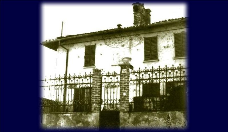 La casa del Parroco negli anni sessanta.